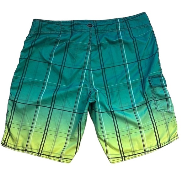 ONeill board shorts/swim Black, Green, Yellow SZ 38 - Picture 2 of 9
